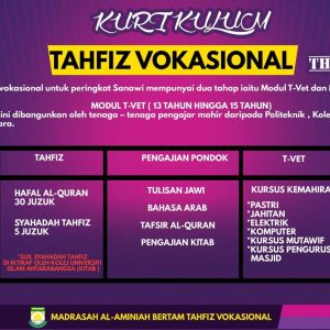 Tahfiz Vokasional (Menengah/Sanawi)